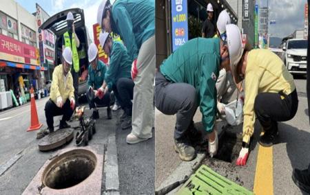 영산강유역청, 장마철 침수피해 사전 예방 위해 하수시설 정비 실시